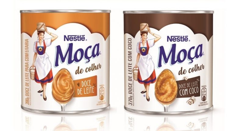 Para comer de colher doce de leite e doce com coco
