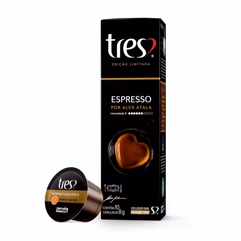 Capsula de cafe espresso tres ed limitada alex atala 8g17301533712151054