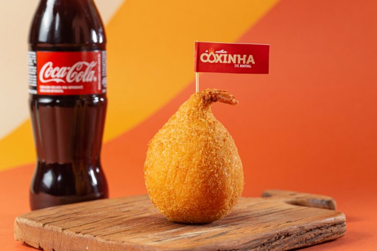 Coxinha camarao por a doceria