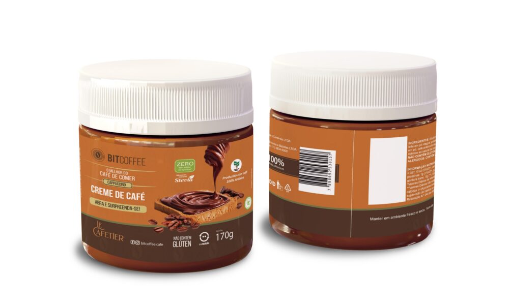 Zero mockup embalagem capuccino