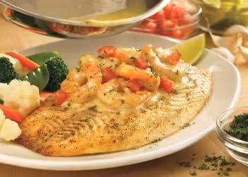 Grilled Fish & Shrimp Scampi Outback