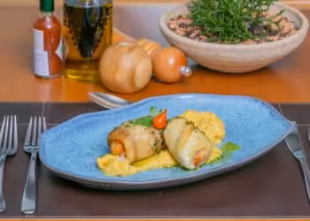 File de peixe a role no azeite trufado