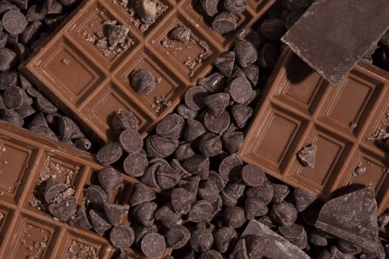 top-view-chocolate-tablets-chips